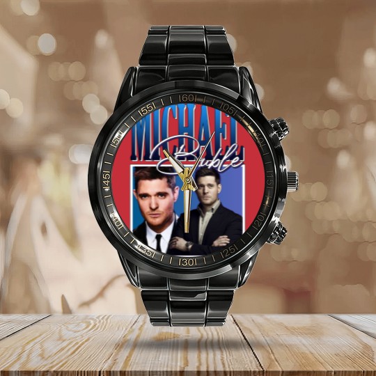 Discover Michael Bubl Vintage 90's Calendar Steel Band Watch | Michael Bubl Calendar Steel Band Watch