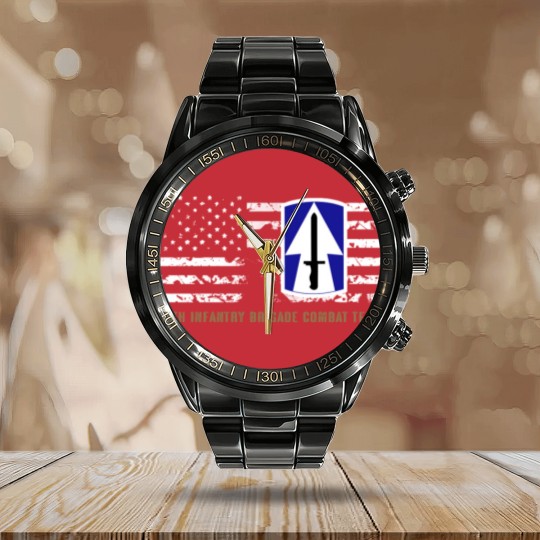 Discover 76th Infantry Brigade Combat Team - 76th Infantry Brigade Combat Team - Calendar Steel Band Watch