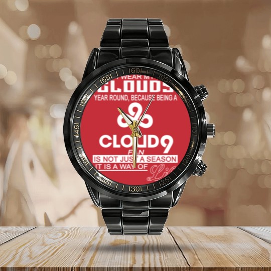 Discover Cloud 9 - I wear my cloud 9 year round Calendar Steel Band Watch