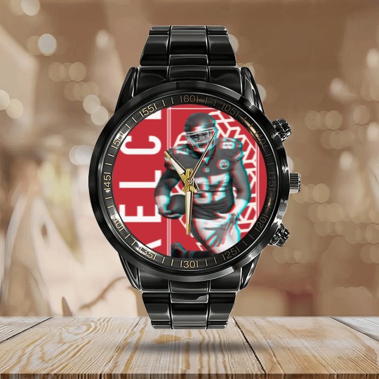 Discover Travis Kelce 87 - Travis Kelce Chiefs - Calendar Steel Band Watch
