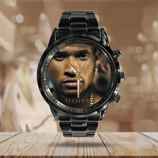 Discover Usher Confessions Classic Calendar Steel Band Watch