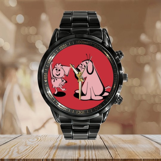 Discover Tom Terrific and Manfred the Wonder Dog - Cartoons - Calendar Steel Band Watch