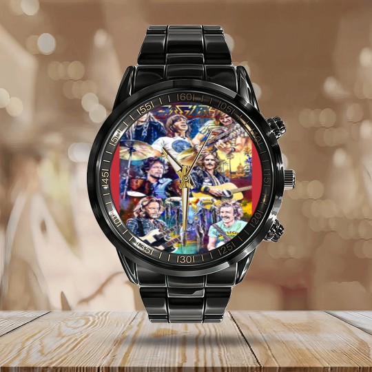 Discover Eagles band| eagles Classic Calendar Steel Band Watch