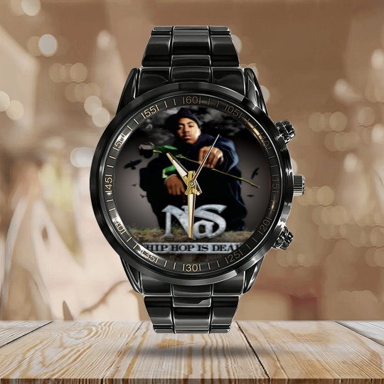 Discover Hip Hop Is Dead Classic Calendar Steel Band Watch