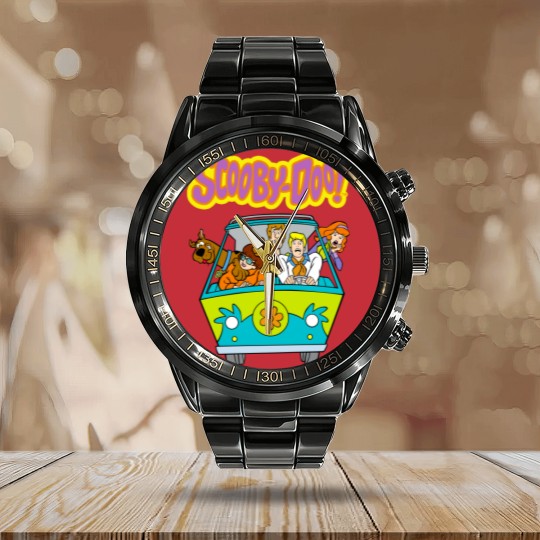 Discover SCOOBY DOO Graphic Calendar Steel Band Watch size Large Warner bros Calendar Steel Band Watch