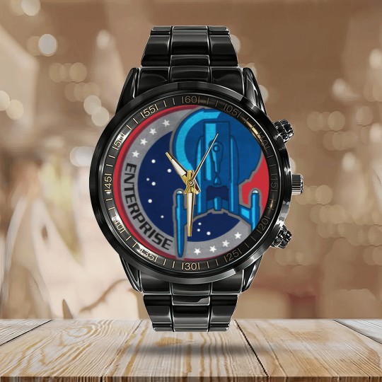 Discover Enterprise NX01 - Enterprise - Calendar Steel Band Watch