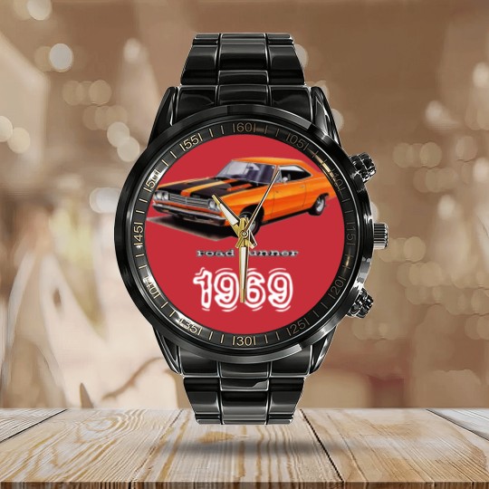 Discover Mopar - 1969 Plymouth Road Runner Calendar Steel Band Watch