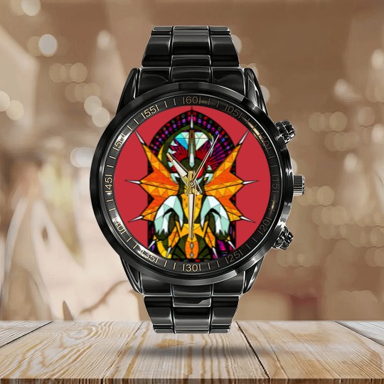 Discover Stained Glass Gigan - Gigan - Calendar Steel Band Watch