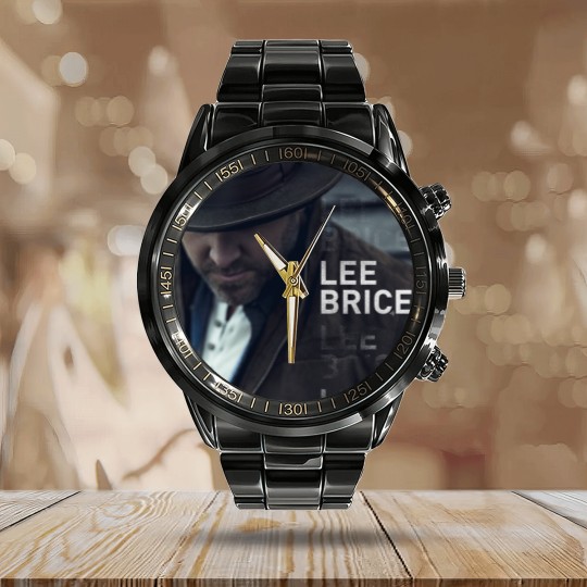Discover 29250 lee brice nunduk pake topi Classic Calendar Steel Band Watch