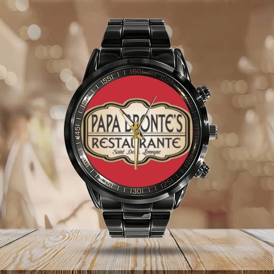 Discover Popa Bronte's Restaurante - Red Dead Redemption - Calendar Steel Band Watch