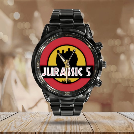 Discover J5 Park - Jurassic 5 - Calendar Steel Band Watch