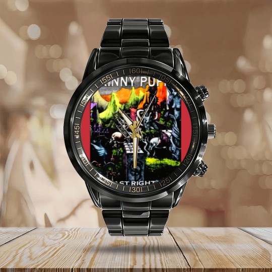 Discover Skinny Puppy Last Rights Vintage Calendar Steel Band Watch