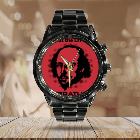 Discover William Shakespeare Literature Calendar Steel Band Watch