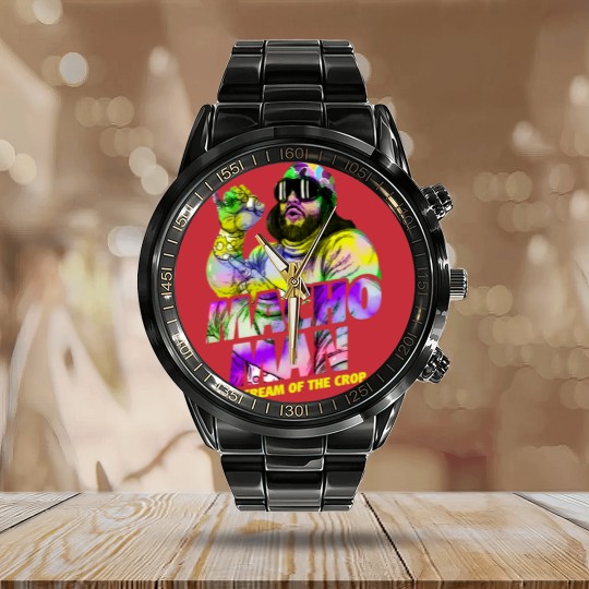 Discover Randy Macho Man - Macho Man - Calendar Steel Band Watch