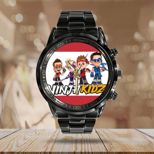 Discover Ninja Kidz TV Premium Matte Vertical Poster Calendar Steel Band Watch