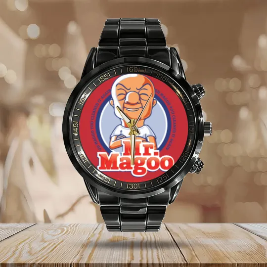 Discover Mr. Magoo as Mr. Clean Calendar Steel Band Watch