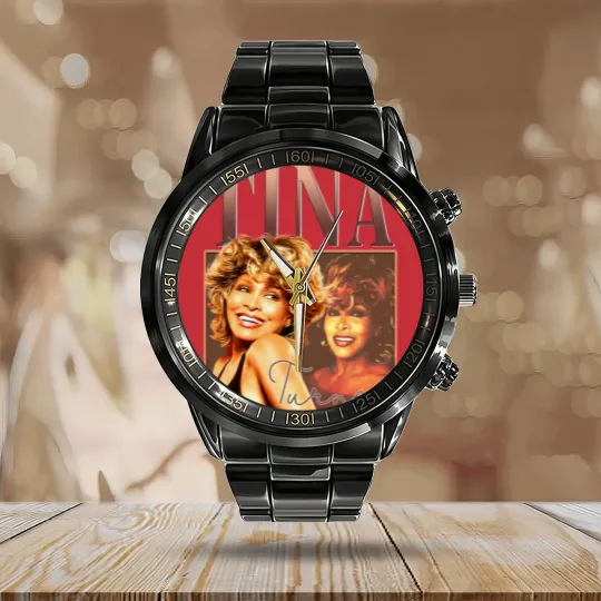 Discover Tina Turner Calendar Steel Band Watch Vintage Singer Retro Tina Turner Calendar Steel Band Watch Tina Turner