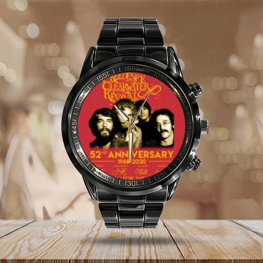 Discover 52 Years Creedence Clearwater Revival Calendar Steel Band Watch