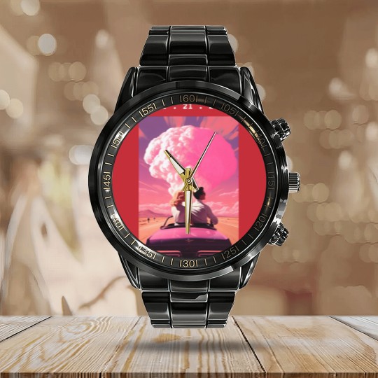 Discover Barbenheimer Barbie Movie Oppenheimer Calendar Steel Band Watch, The Ultimate Double Feature