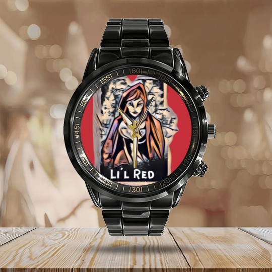 Discover Li'l Red - Little Red Riding Hood - Calendar Steel Band Watch