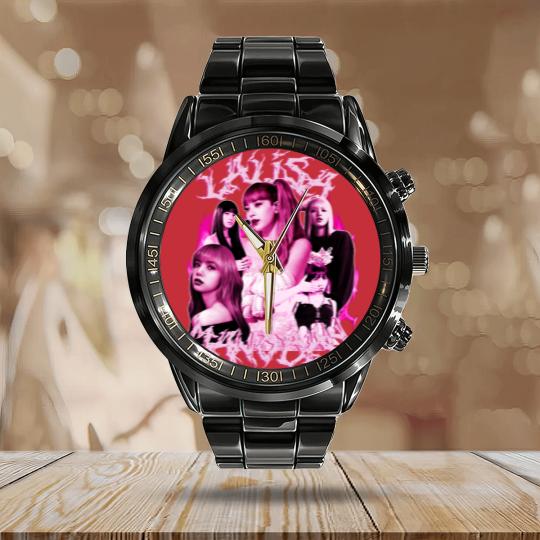 Discover Lalisa Heavy Lisa Blackpink Vintage Calendar Steel Band Watch, Blackpink Lalisa Manoban Merch