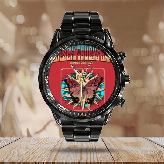 Discover Tedeschi Trucks Band Tour 2 side 2023 Calendar Steel Band Watch, blues rock music Calendar Steel Band Watch, Summer Tour 2023 Calendar Steel Band Watch