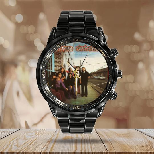 Discover Lynyrd Skynyrd - Pronounced Leh-nerd Skin-nerd Calendar Steel Band Watch