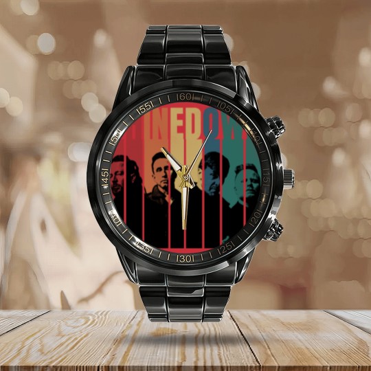 Discover shine down Retro Vintage Calendar Steel Band Watch
