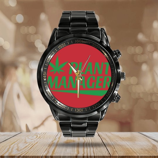 Discover Plant Manager - Plant Manager - Calendar Steel Band Watch