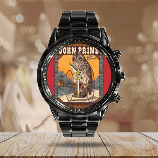 Discover John Prine Calendar Steel Band Watch