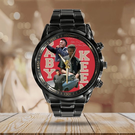 Discover Baby Keem  Calendar Steel Band Watch, Baby Keem  Graphic Calendar Steel Band Watch Album Merch,