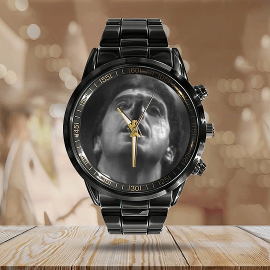 Discover Retro Tony Montana Scarface Calendar Steel Band Watch