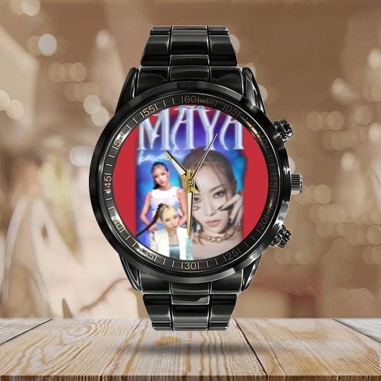Discover XG Maya Retro graphic 90s Calendar Steel Band Watch