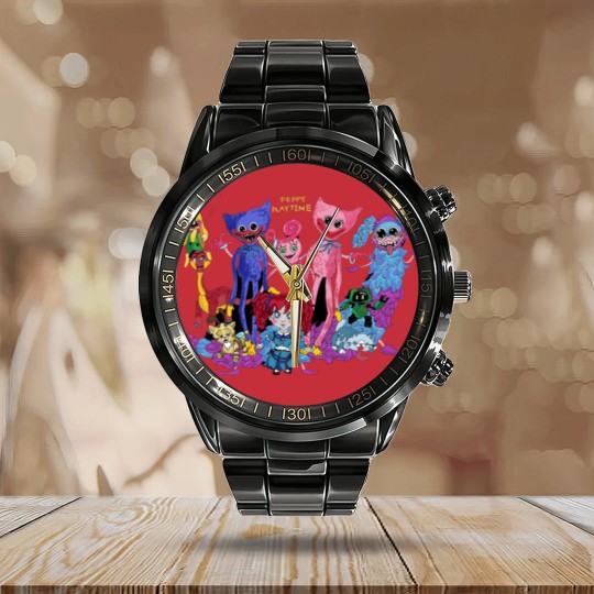 Discover poppy playtime characters chapter 2 Active Calendar Steel Band Watch