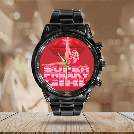 Discover Nicki Minaj Super Freaky Girl Calendar Steel Band Watch