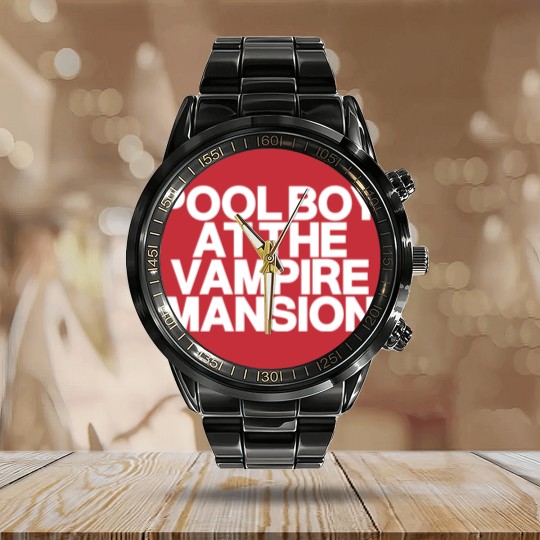 Discover Pool Boy At The Vampire Mansion Calendar Steel Band Watch ,Gerard Way Calendar Steel Band Watch, Mcr Gerard Way Calendar Steel Band Watch