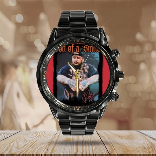 Discover Jelly Roll 2023 Tour Calendar Steel Band Watch, Jelly Roll Backroad Baptism 2023 Tour Calendar Steel Band Watch