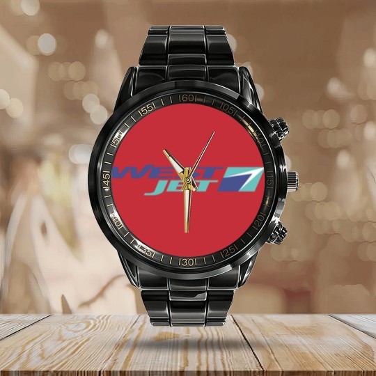 Discover WestJet Airlines Calendar Steel Band Watch