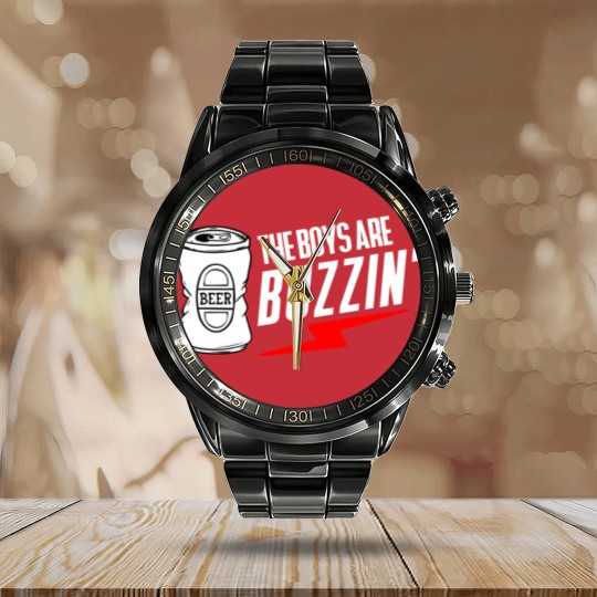 Discover The Boys Are Buzzin Hanging With The Boys Calendar Steel Band Watch