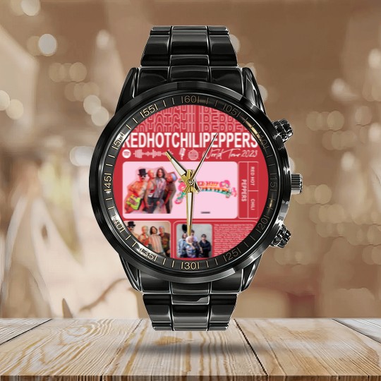 Discover Red Hot Chili Peppers Music Calendar Steel Band Watch, World Tour 2023 Calendar Steel Band Watch, Red Hot Chili Peppers Vintage Retro Gift