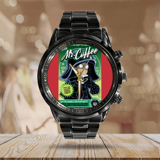 Discover Mr. Coffee - Spaceballs - Calendar Steel Band Watch
