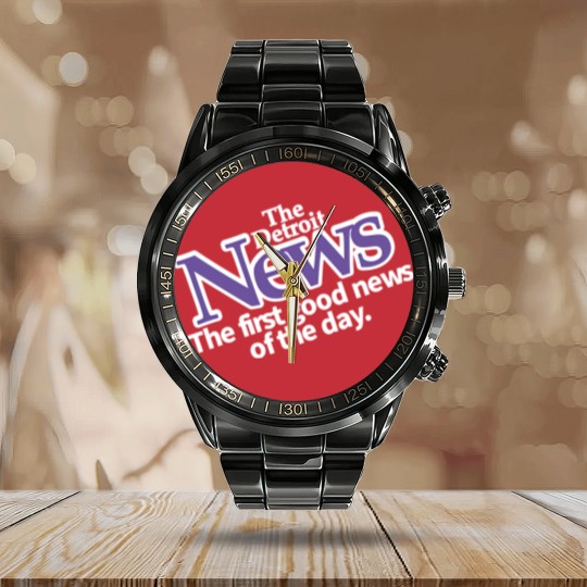 Discover Drew Barrymore Detroit News Calendar Steel Band Watch