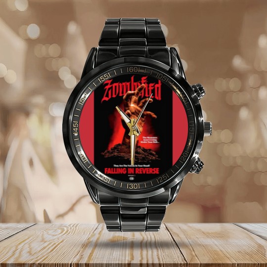 Discover Zombified falling in reverse | Active Calendar Steel Band Watch