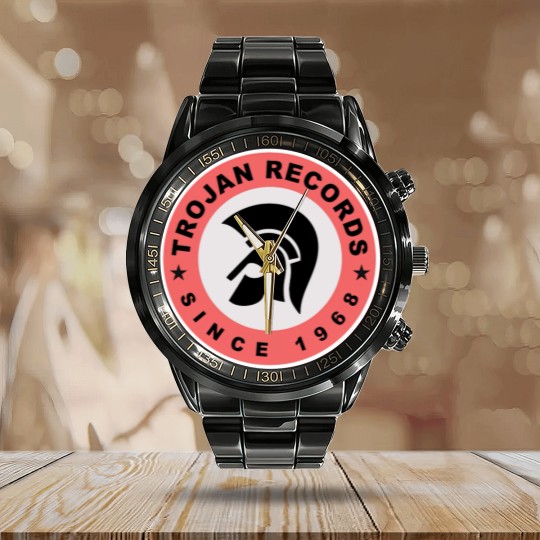 Discover Trojan records - since 1968 Calendar Steel Band Watch