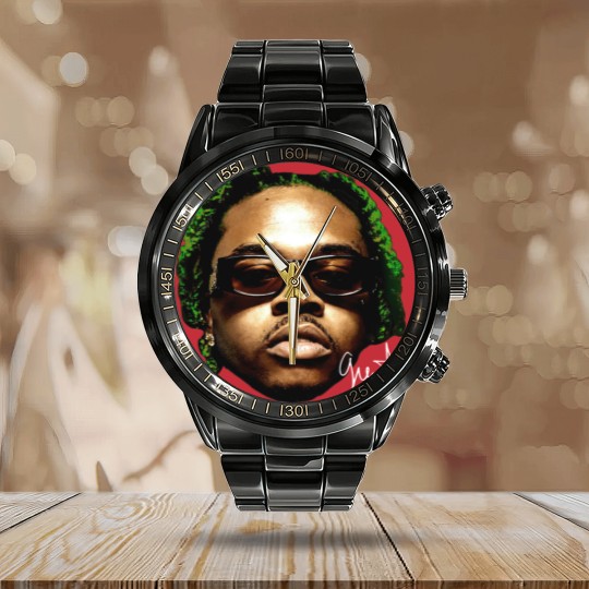 Discover GUNNA Calendar Steel Band Watch, Rare Hip Hop Graphic Print, Rap Calendar Steel Band Watch