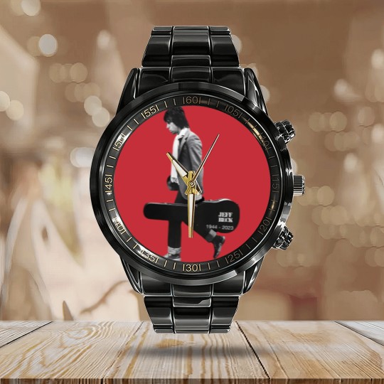 Discover RIP Jeff Beck 1944 - 2023 Calendar Steel Band Watch
