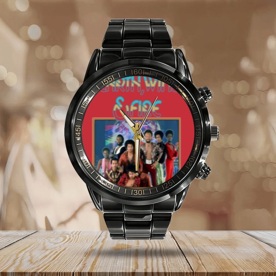 Discover Earth Wind and Fire Vintage Calendar Steel Band Watch, Earth Wind and Fire Calendar Steel Band Watch, Earth Wind and Fire 80s Vintage Homage Calendar Steel Band Watch