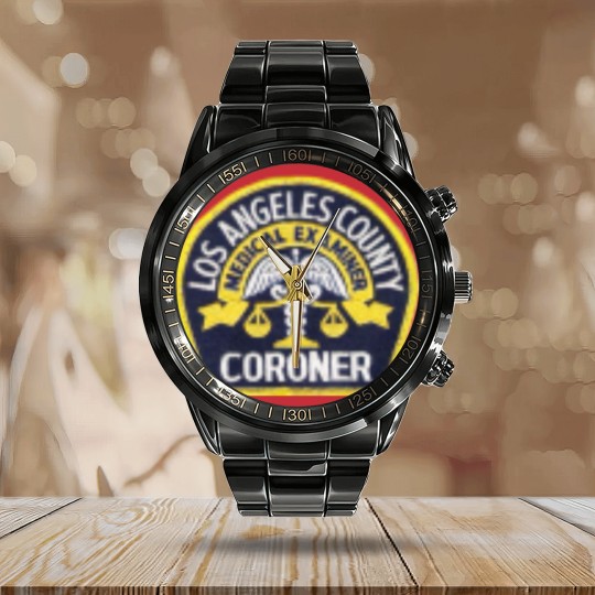 Discover Los Angeles County Coroner | Active Calendar Steel Band Watch
