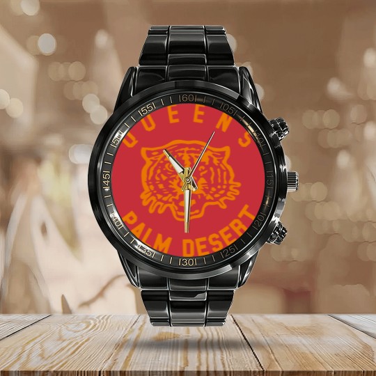 Discover s-Of-The-Stone-Age-Palm-Desert Calendar Steel Band Watch