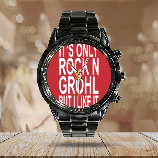 Discover Rock N Grohl Calendar Steel Band Watch